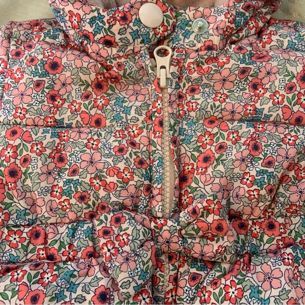 Gap Floral Puffer Warm Baby Coat